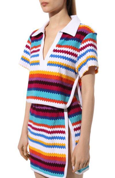 Хлопковой пуловер MISSONI разноцветного цвета по цене 42150 руб., арт. MS24SK0D/BJ00J8, фото 3 Хлопковой пуловер MISSONI, арт. MS24SK0D/BJ00J8, фото 3