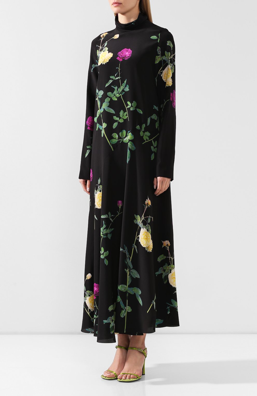 Шелковое платье DRIES VAN NOTEN, арт. 192-11037-8202, фото 3