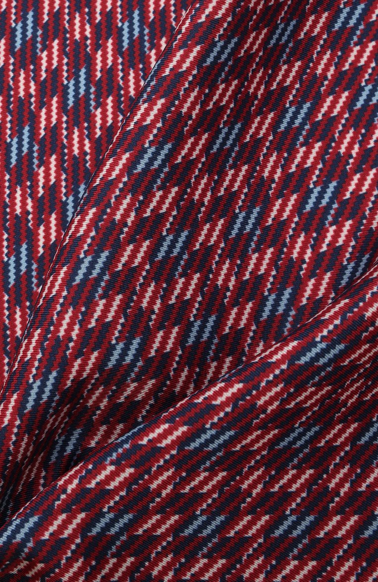 Мужской шелковый платок ZEGNA бордового цвета, арт. Z2J16A/39A | Фото 2 (Материал: Текстиль, Шелк; Нос: Не проставлено)