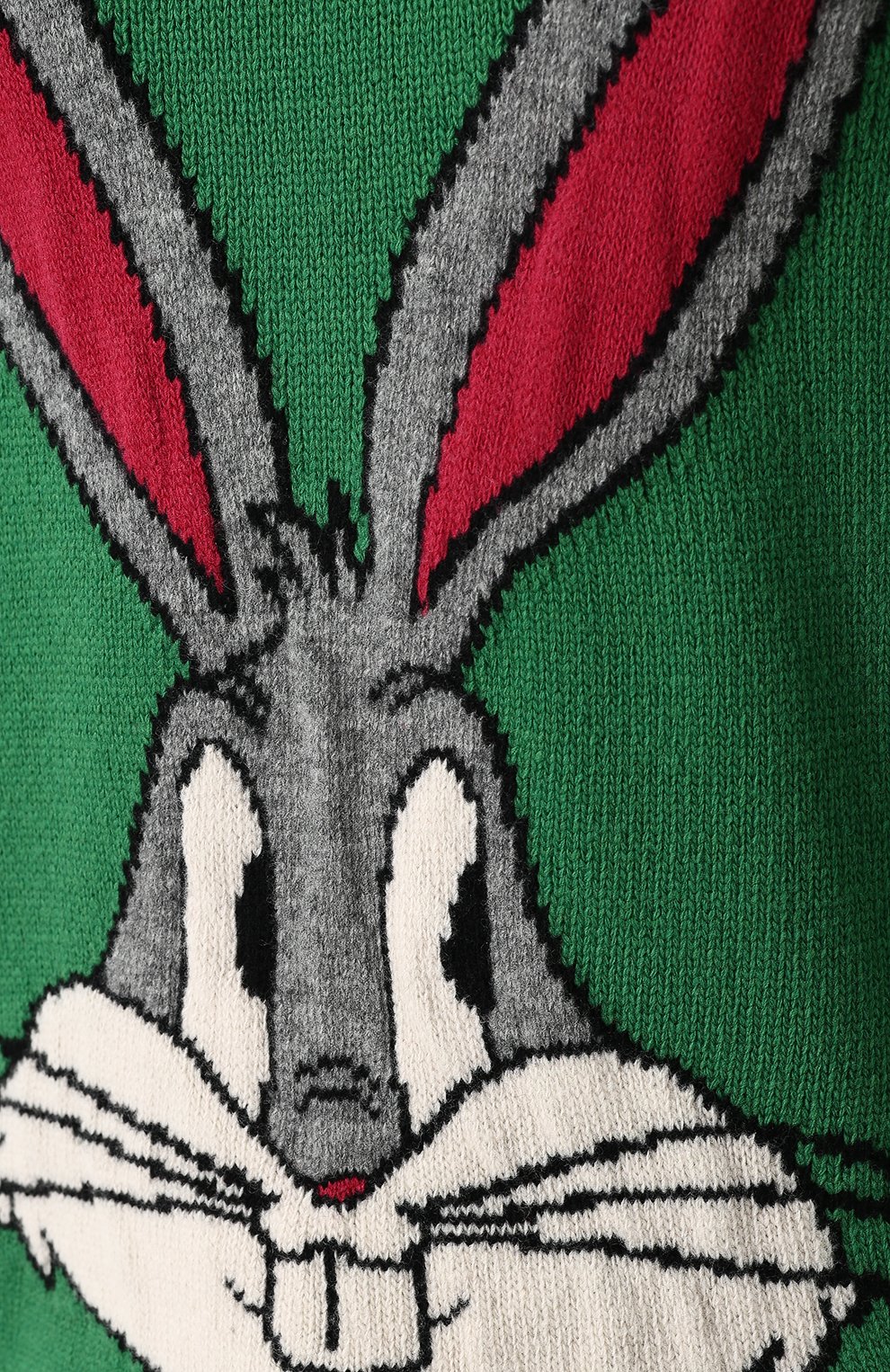 Шерстяной джемпер с принтом GUCCI зеленого цвета по цене 79950 руб., арт. 519445/X9S82, фото 5 Шерстяной джемпер с принтом GUCCI, арт. 519445/X9S82, фото 5