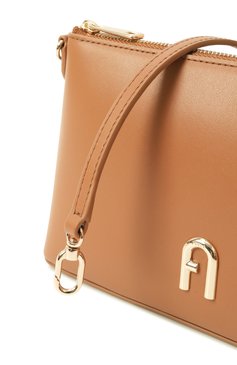 Женская сумка furla diamante mini  FURLA коричневого цвета, арт. WE00615/AX0733 | Фото 3 (Материал: Натуральная кожа; Размер: mini; Ремень/цепочка: На ремешке)
