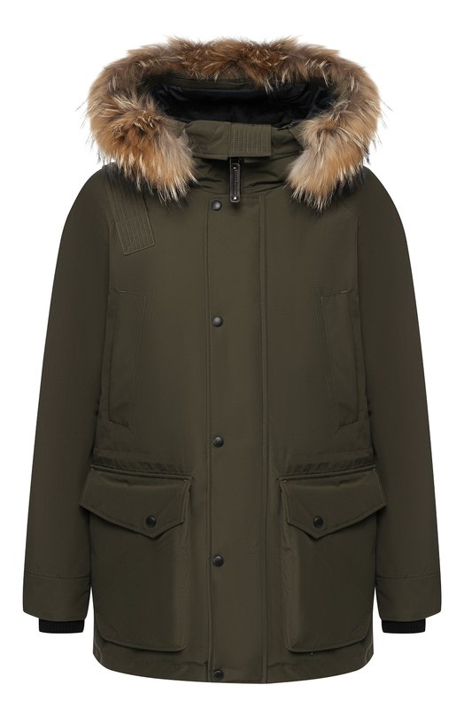 Пуховая парка CHILL с меховой отделкой Arctic Explorer CHILL_HKI Хаки CHILL_HKI