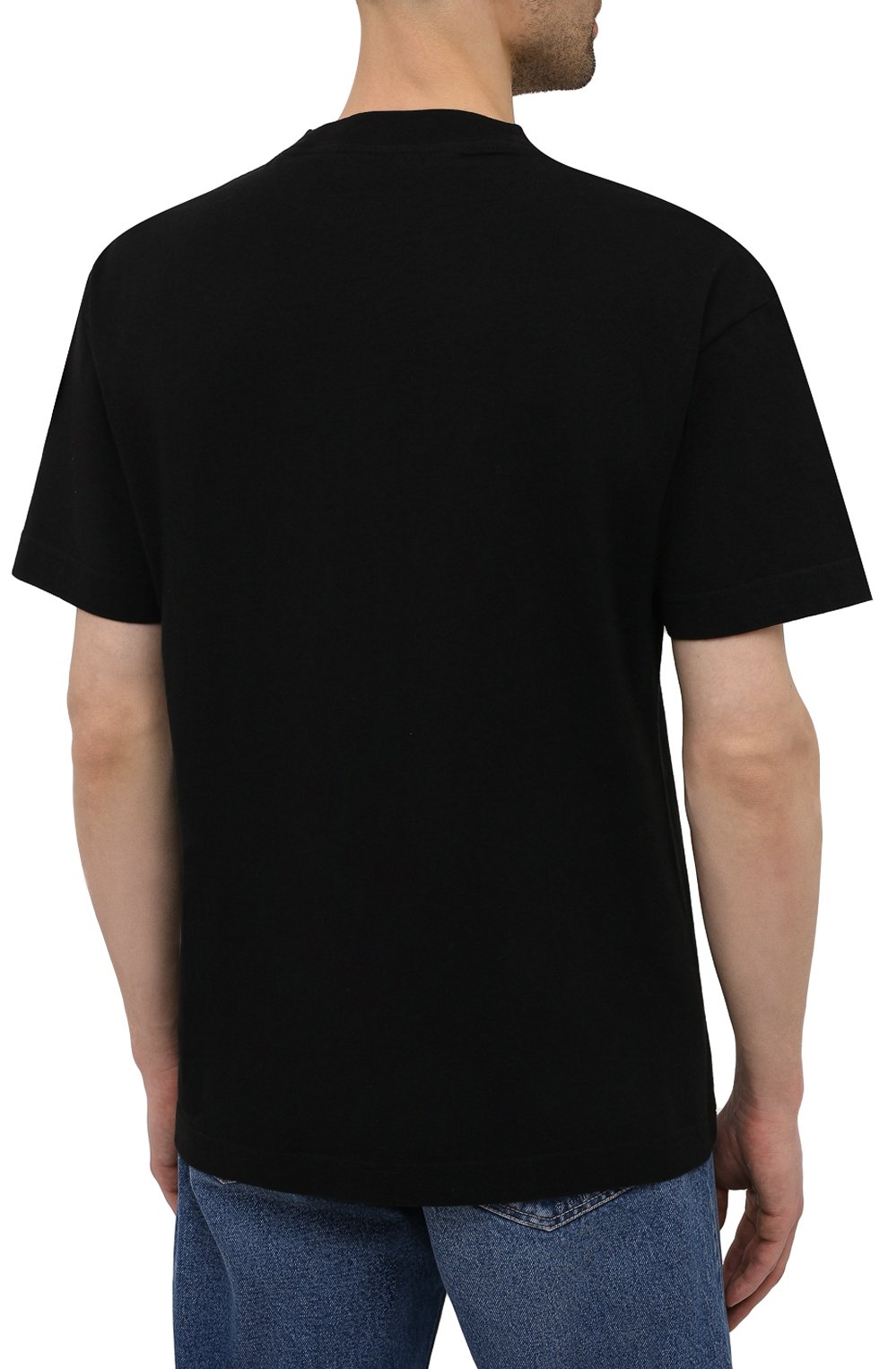 Хлопковая футболка PALM ANGELS, арт. PMAA001S21JER0321069, фото 4