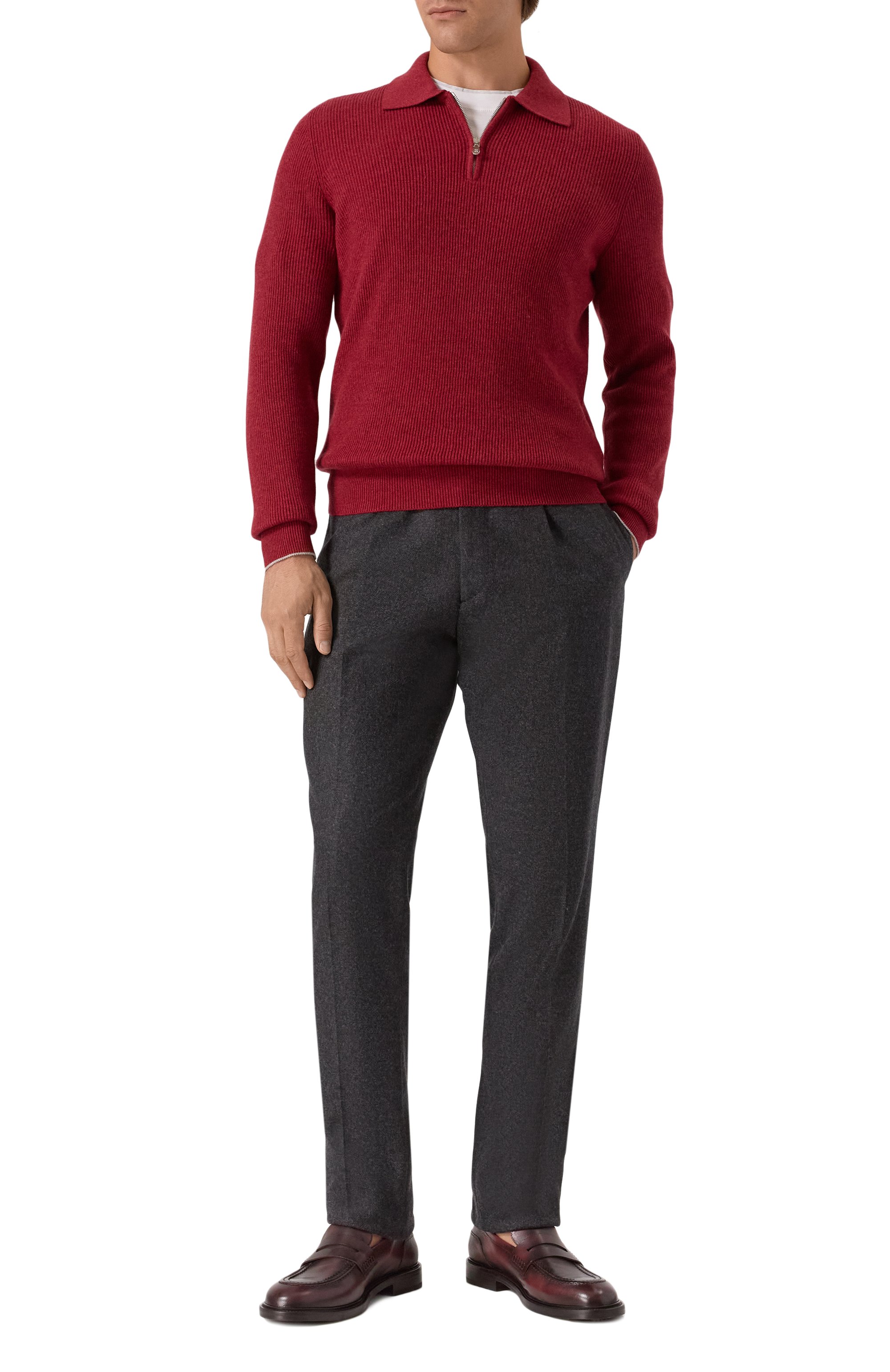 Кашемировое поло BRUNELLO CUCINELLI, арт. M2229525, фото 2