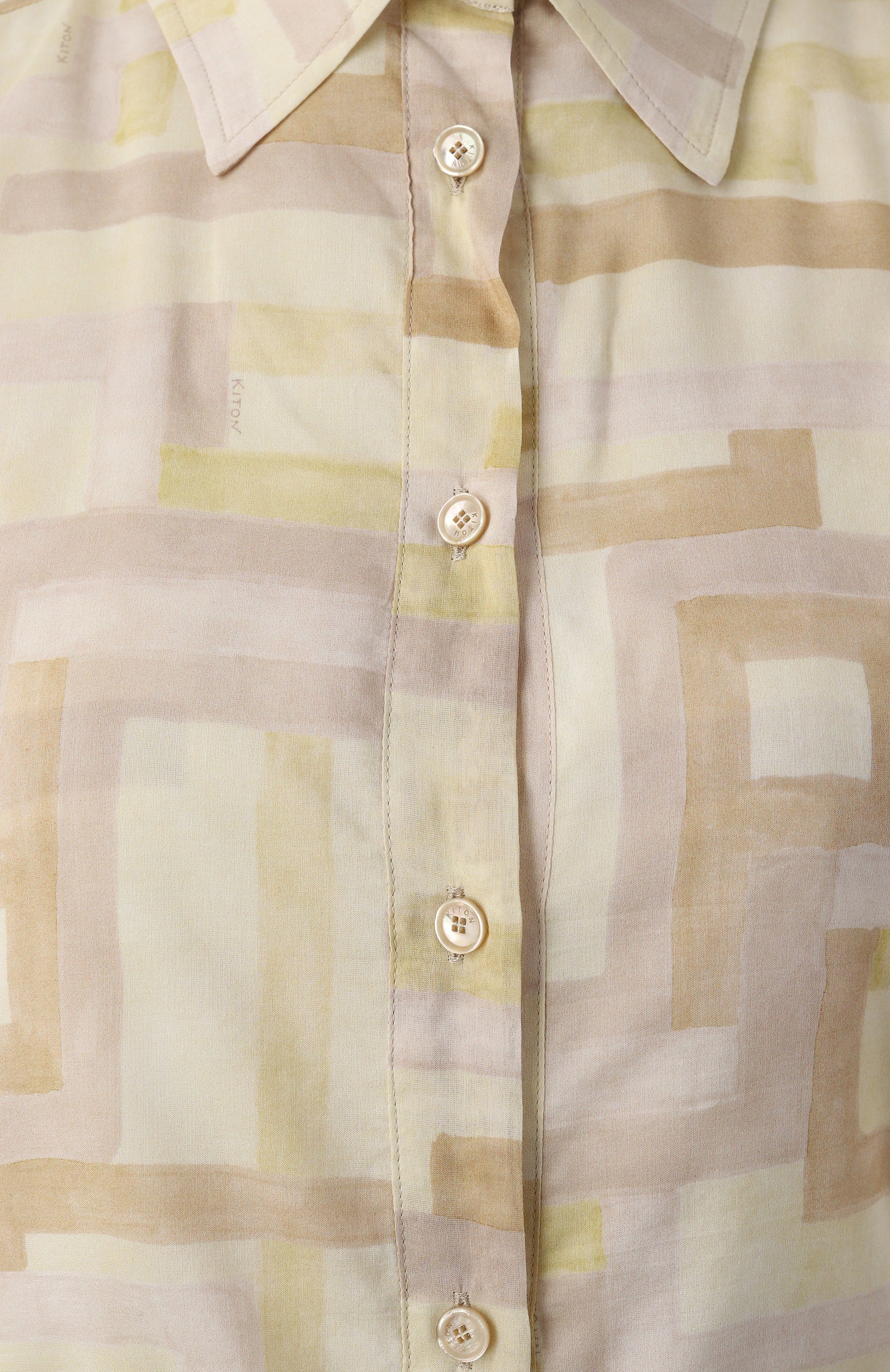 Платье из хлопка и шелка KITON, арт. D59313K0927E02, фото 6