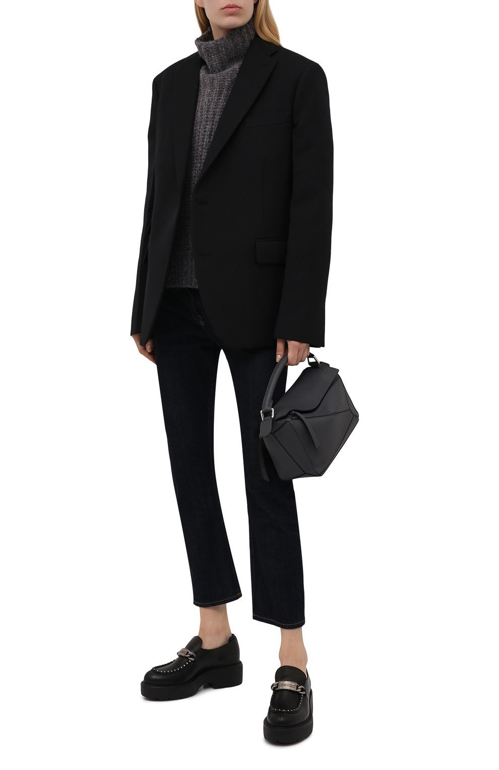 Кожаные лоферы MIU MIU, арт. 5D648D/3ARW, фото 2