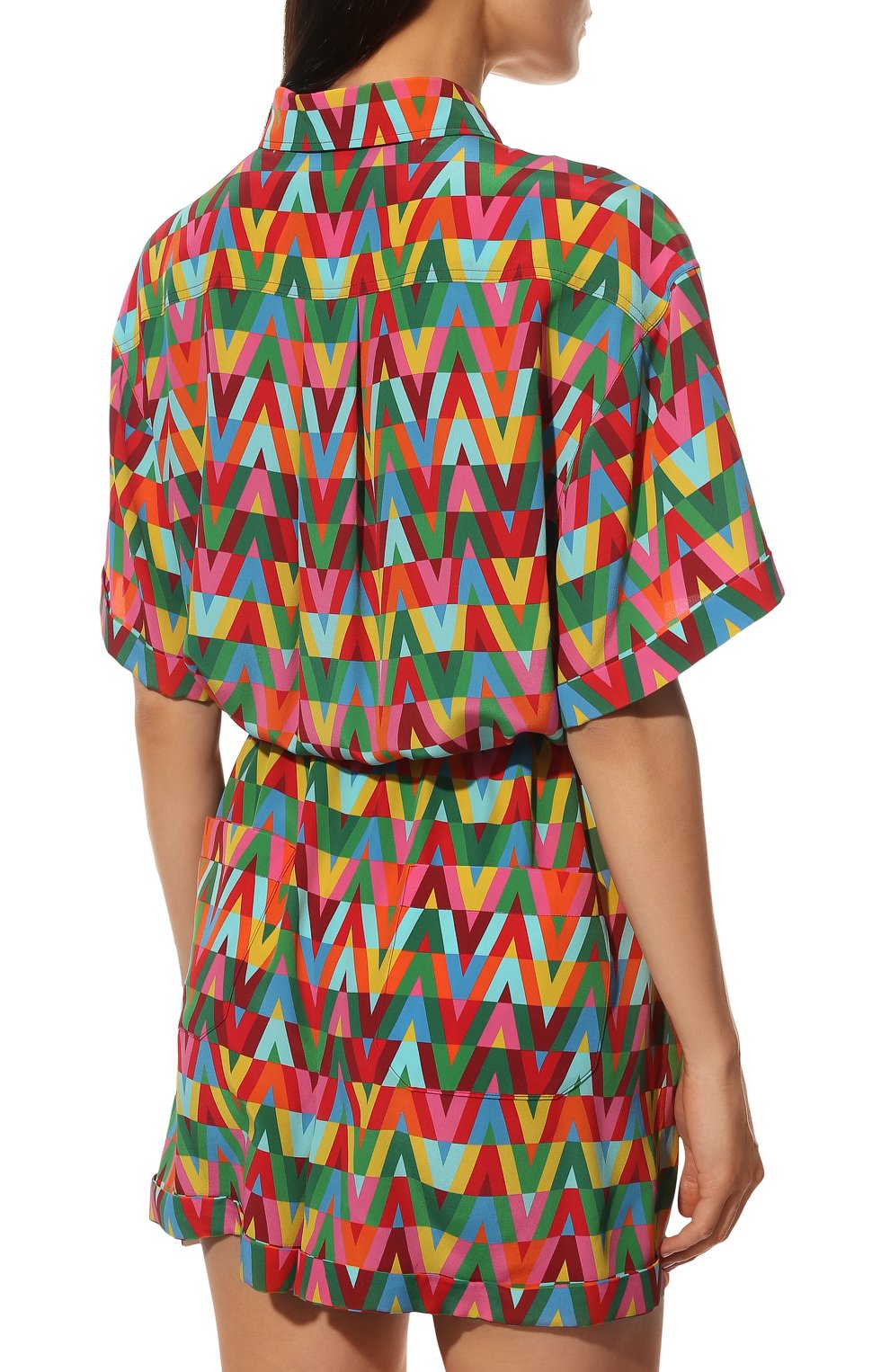 Шелковый комбинезон VALENTINO, арт. XB3VE1S26VW, фото 4