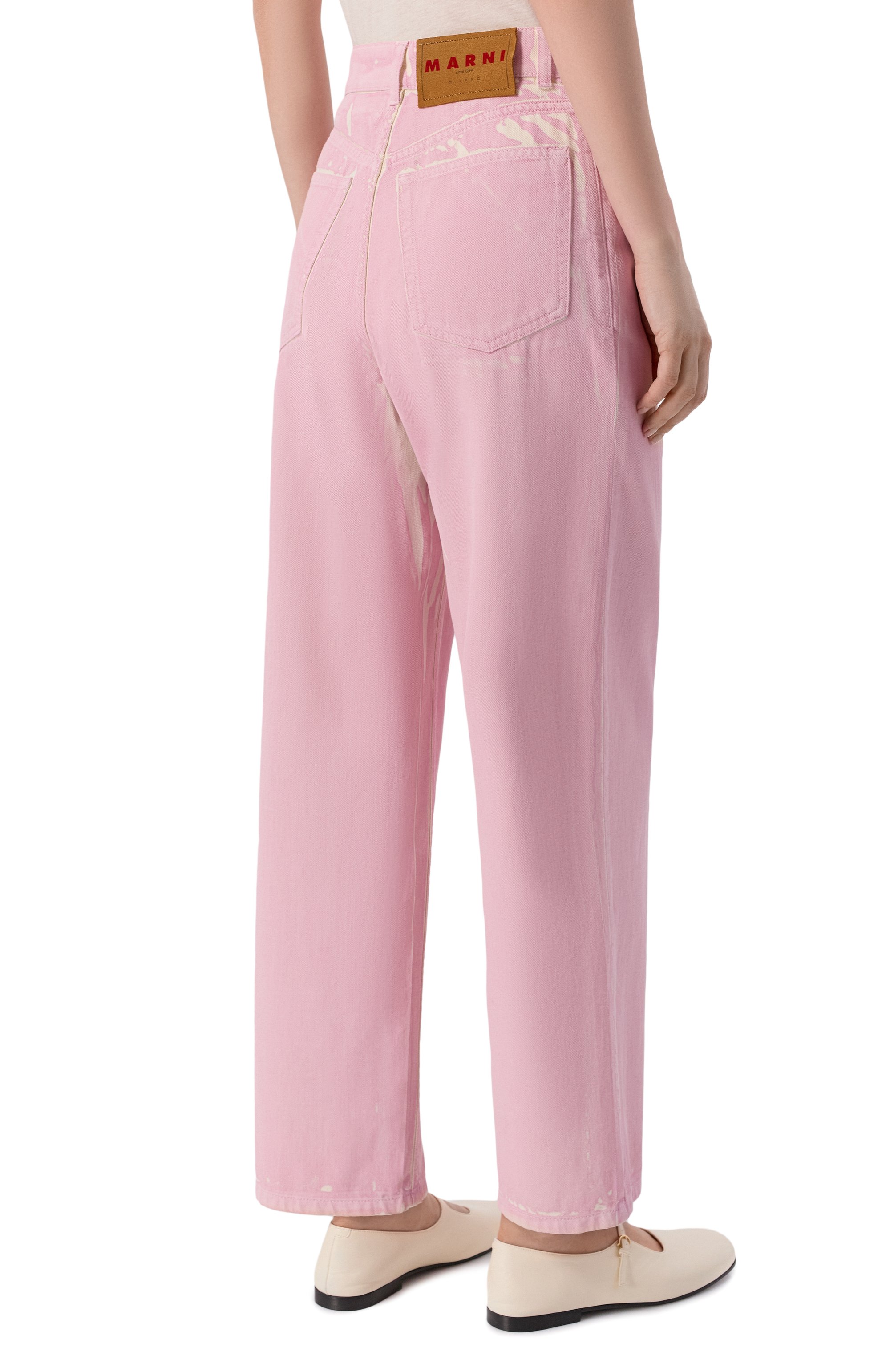 Джинсы MARNI розового цвета по цене 113000 руб., арт. PAJD0563A1/USCY64, фото 4 Джинсы MARNI, арт. PAJD0563A1/USCY64, фото 4