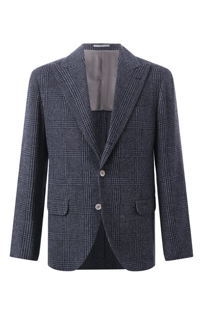Мужской пиджак из шерсти и шелка BRUNELLO CUCINELLI, арт. MY4367BFD