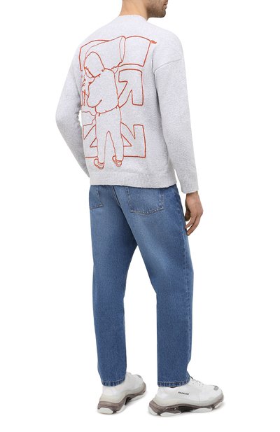 Хлопковый свитер OFF-WHITE, арт. 0MHE045E20KNI0010320, фото 2