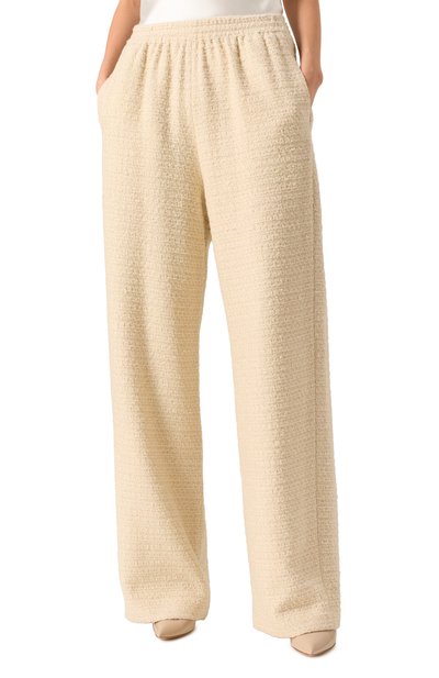 Брюки из шерсти и шелка MVST кремового цвета по цене 239000 руб., арт. TXBPAN-Y339/LC1629, фото 3 Брюки из шерсти и шелка MVST, арт. TXBPAN-Y339/LC1629, фото 3