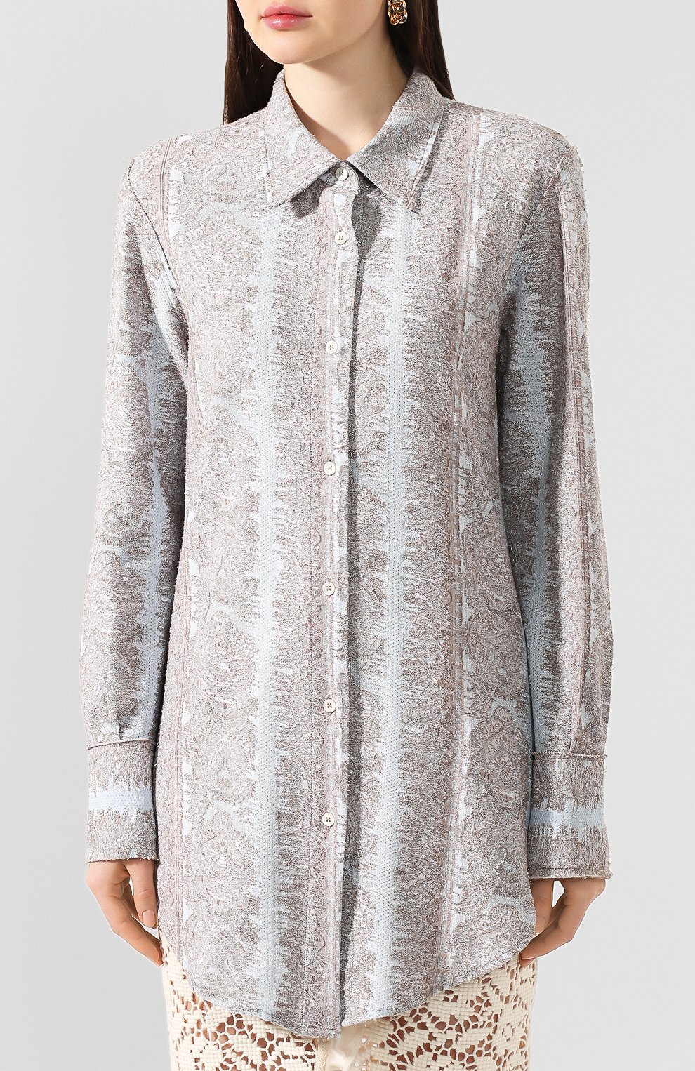 Хлопковая рубашка ACNE STUDIOS, арт. AC0223/W, фото 3