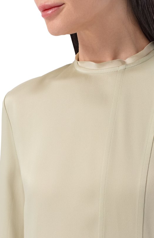 Атласная блузка Jil Sander J02NC0271/J76018 Зелёный  J02NC0271/J76018 Фото 5