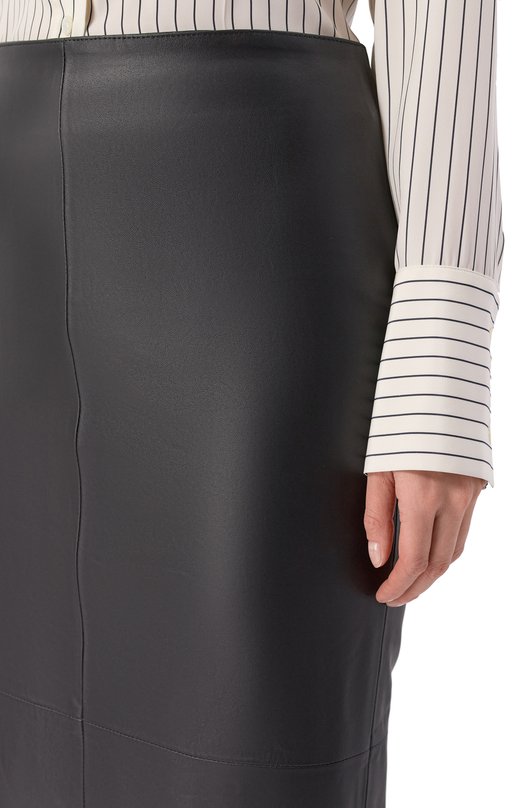 Кожаная юбка Armarium ARMFWSK16/LE04 Чёрный  ARMFWSK16/LE04 Фото 5