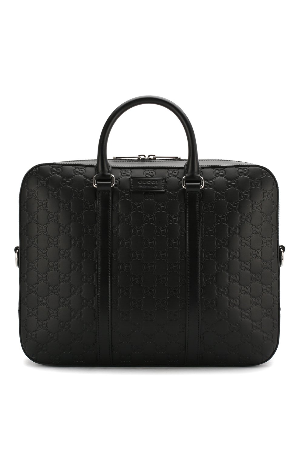 Кожаная сумка для ноутбука signature GUCCI, арт. 435322/CWCBN, фото 1