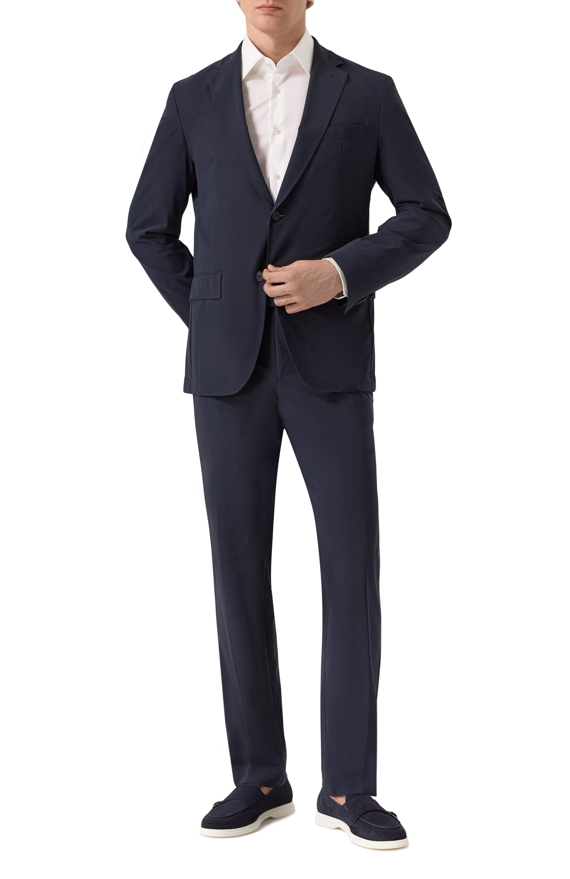 Костюм BOSS темно-синего цвета по цене 89800 руб., арт. 50534979, фото 1 Костюм BOSS, арт. 50534979, фото 1