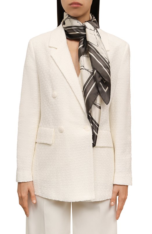 Шелковый платок Kiton D53754K0550F11 Бежевый  D53754K0550F11 Фото 3