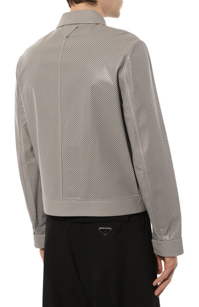 Кожаная куртка PRADA, арт. UPW378-1YI1-F0424, фото 4