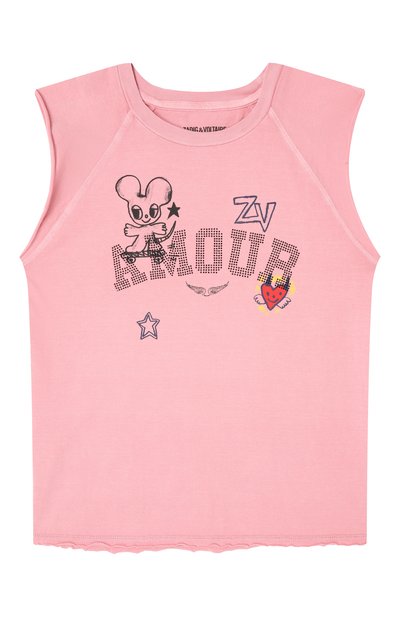 Хлопковая майка ZADIG AND VOLTAIRE, арт. X60315