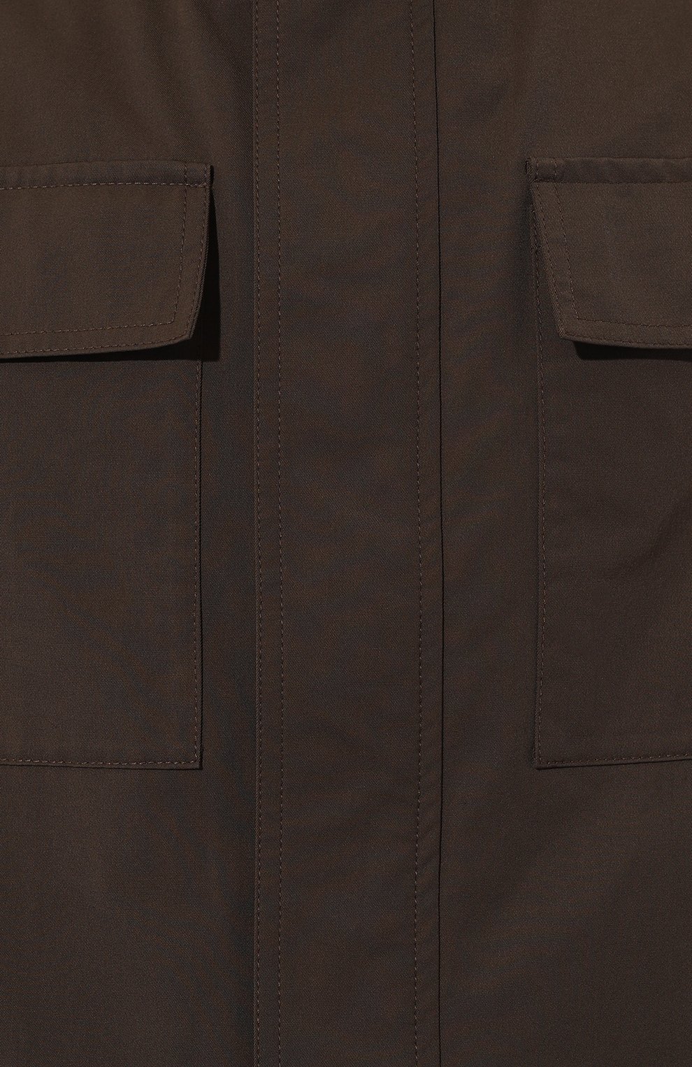 Куртка-рубашка NANUSHKA темно-коричневого цвета по цене 95500 руб., арт. NM24PFJK00797, фото 5 Куртка-рубашка NANUSHKA, арт. NM24PFJK00797, фото 5