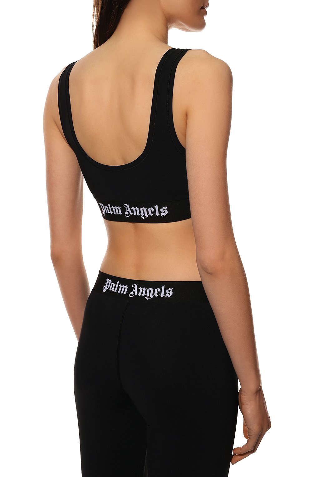 Бра-топ PALM ANGELS черного цвета по цене 23850 руб., арт. PWV0010C99FAB0011001, фото 4 Бра-топ PALM ANGELS, арт. PWV0010C99FAB0011001, фото 4