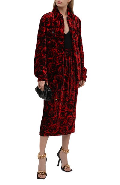 Юбка из вискозы и шелка DRIES VAN NOTEN, арт. 212-010867-3007, фото 2