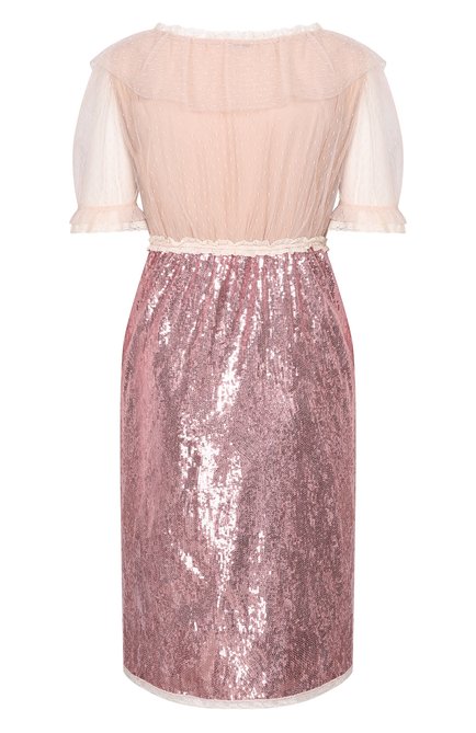 Женское платье с отделкой пайетками MIU MIU, арт. MF3398-1UER-F0A48