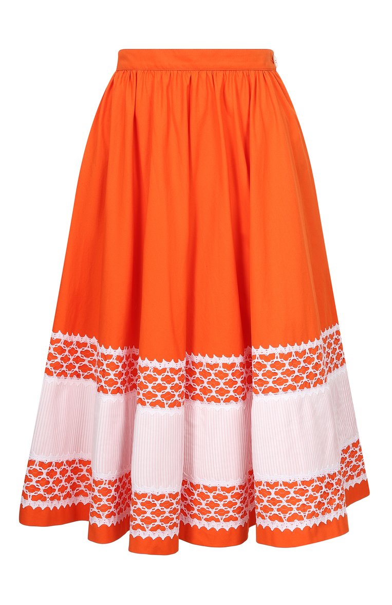 Хлопковая юбка MIU MIU, арт. MG1432-1XDS-F0049, фото 1