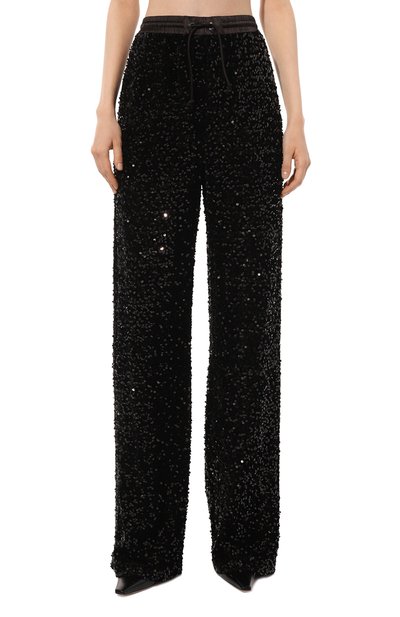 Брюки с отделкой пайетками EMPORIO ARMANI, арт. 6D2P6C/2JRUZ, фото 3