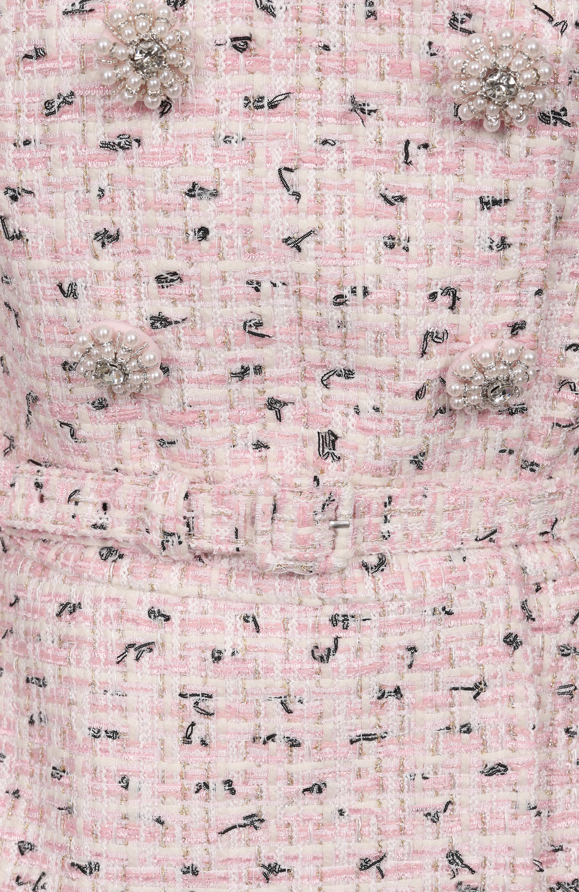 Твидовое платье SELF-PORTRAIT, арт. SS25003MP, фото 6