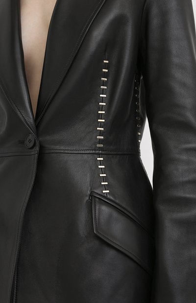 Кожаный жакет ALEXANDER MCQUEEN, арт. 633542/Q5AD9, фото 5