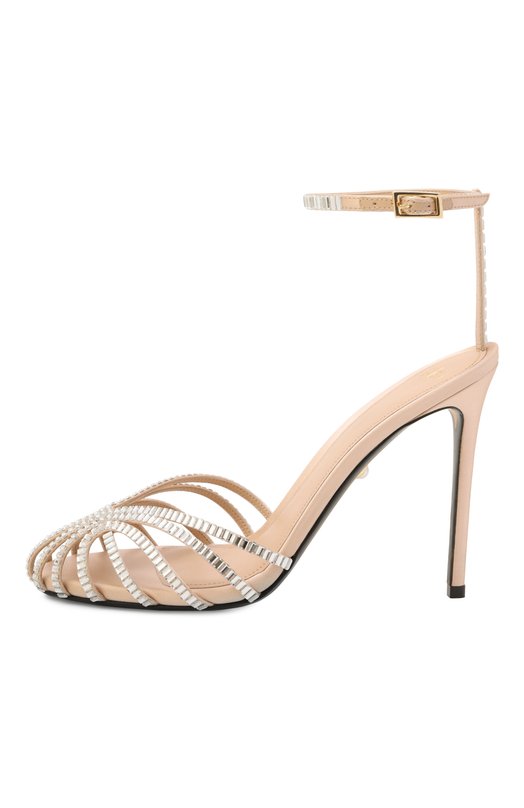 Текстильные босоножки Penelope 110 Alevi Milano L26SC015.U.0222X01/SATIN Серебряный  L26SC015.U.0222X01/SATIN Фото 4