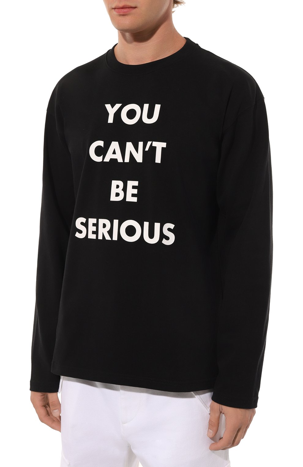 Хлопковый лонгслив MOSCHINO черного цвета по цене 28100 руб., арт. A1207/5244, фото 3 Хлопковый лонгслив MOSCHINO, арт. A1207/5244, фото 3