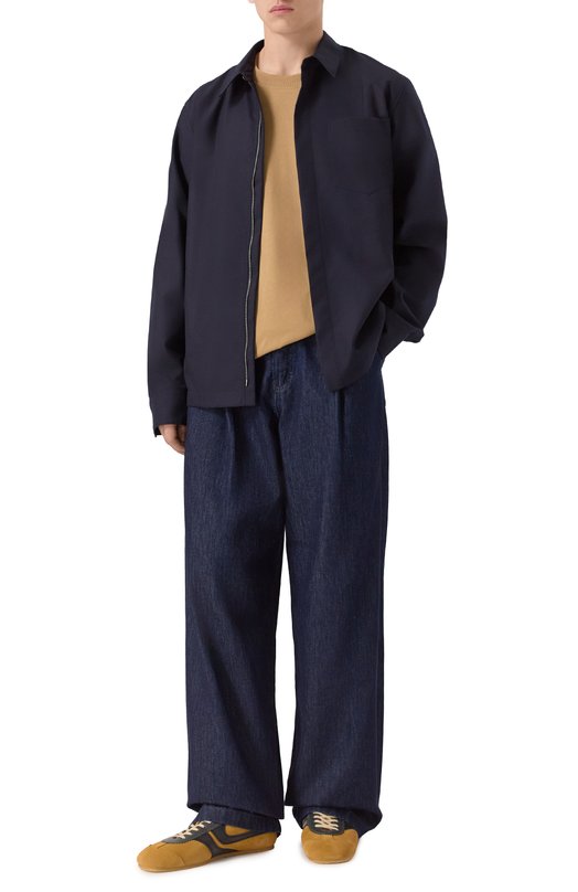 Шерстяная рубашка Dries Van Noten 020708-2310-509 Синий  020708-2310-509 Фото 2
