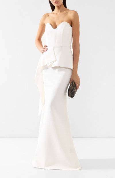 Шерстяное платье ROLAND MOURET белого цвета по цене 189500 руб., арт. PS19/S0530/F4044, фото 2 Шерстяное платье ROLAND MOURET, арт. PS19/S0530/F4044, фото 2
