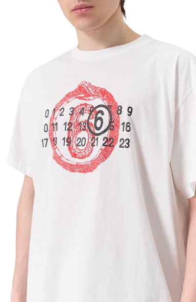 Хлопковая футболка MM6, арт. SH2GC0020/S24312, фото 5