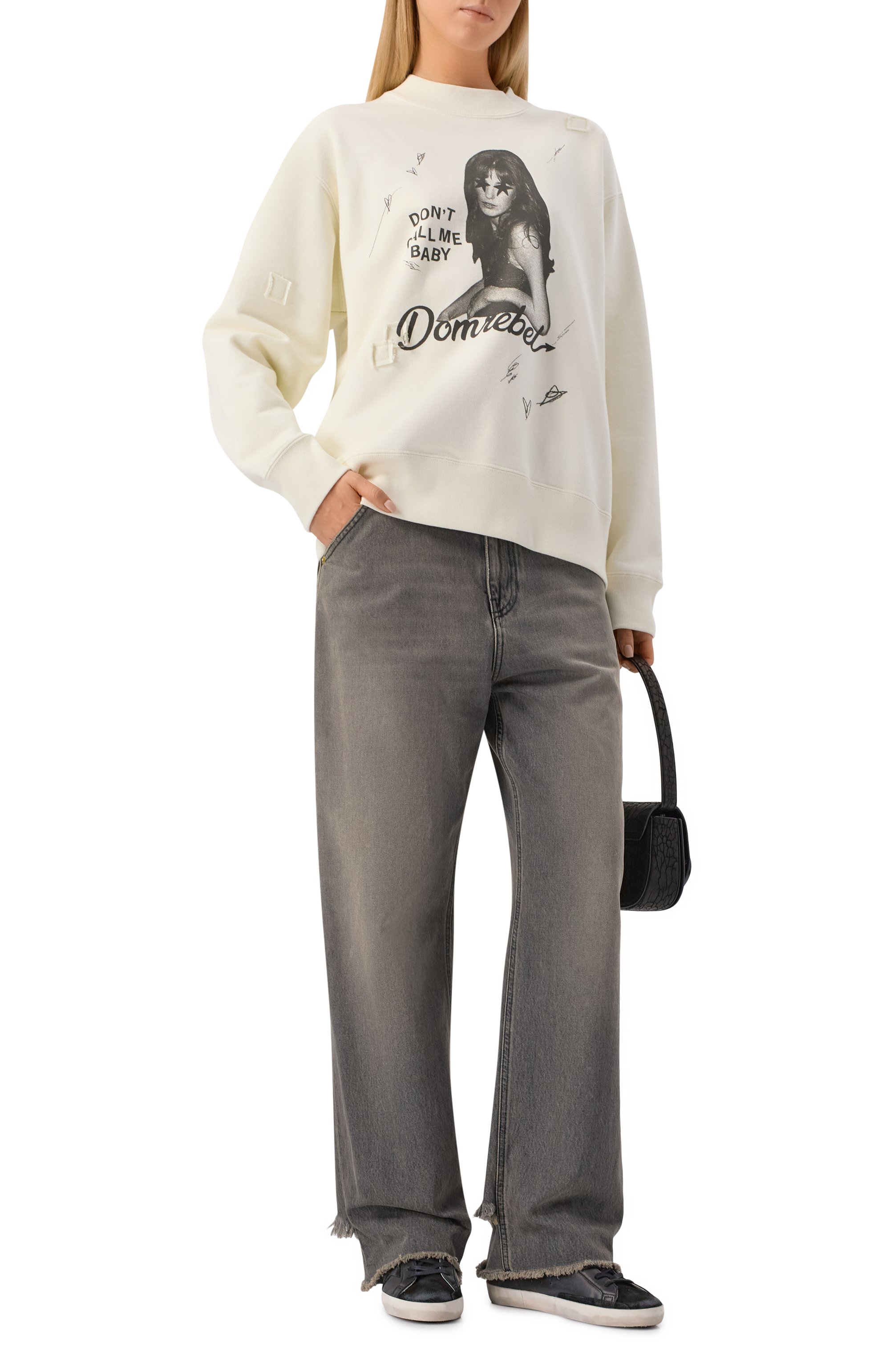 Хлопковый свитшот DOMREBEL, арт. CALL ME SWEATSHIRT, фото 2