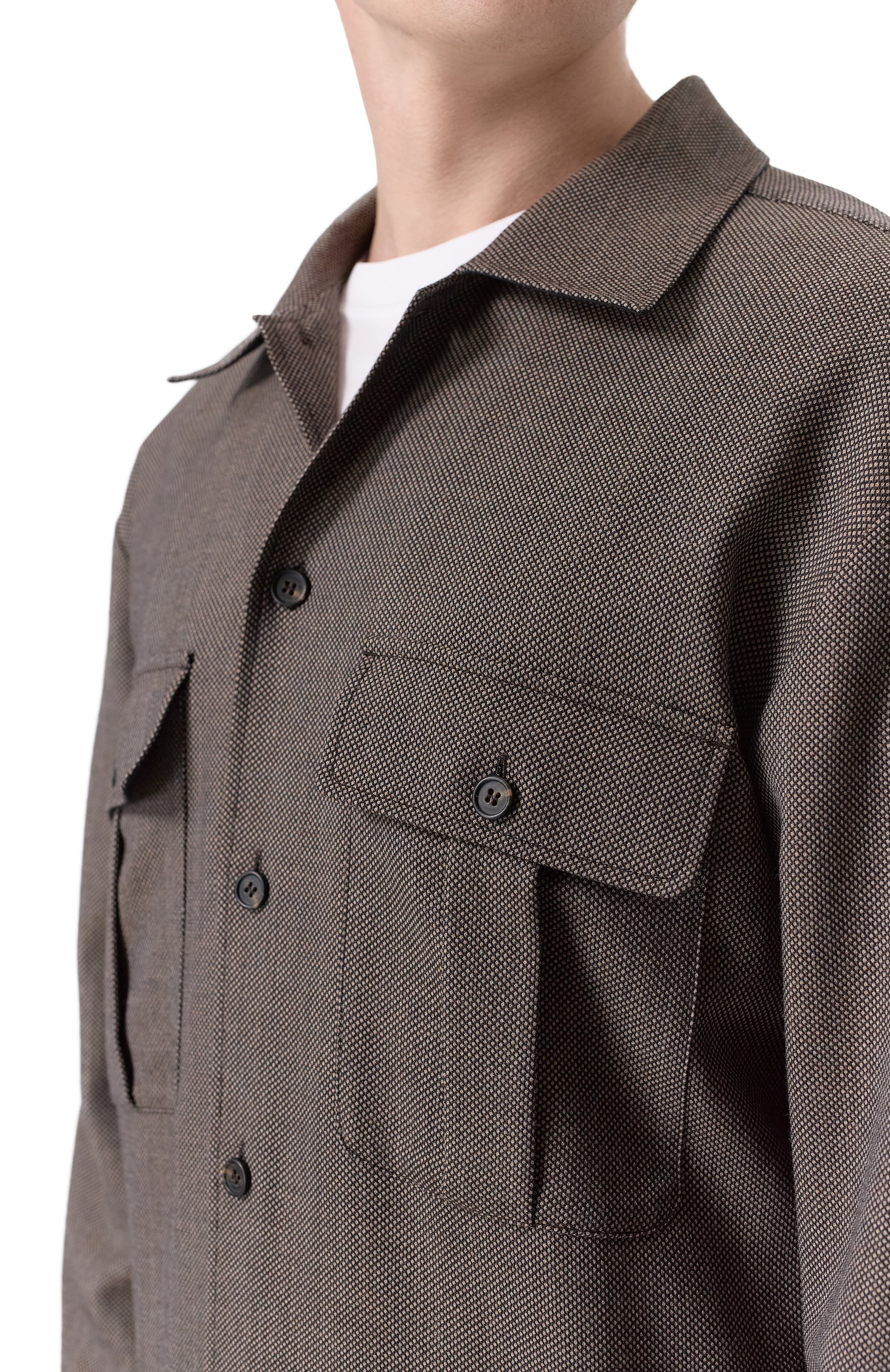 Шерстяная рубашка MM6, арт. S62DA0064/M35636, фото 5