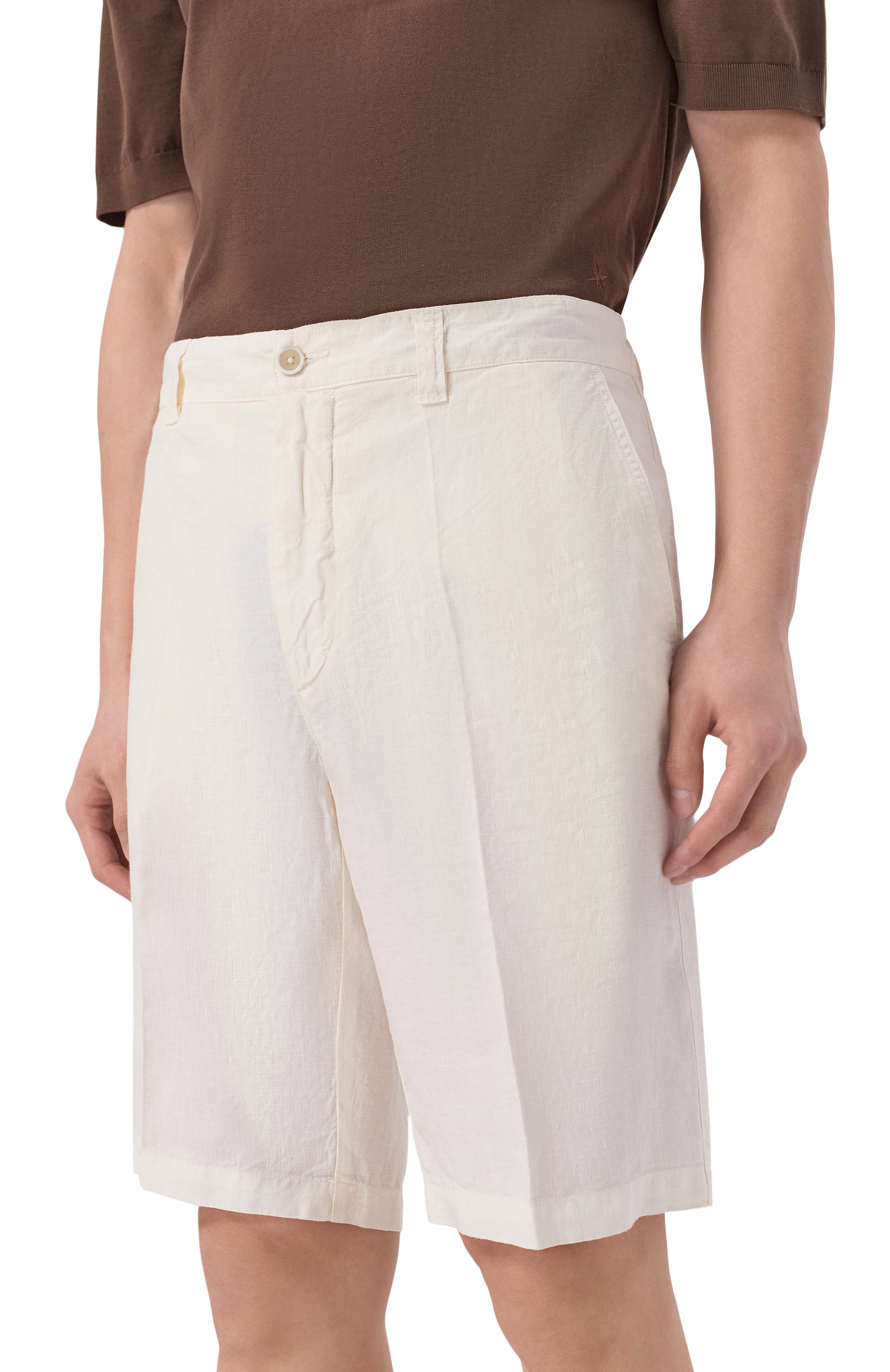 Льняные шорты 120% LINO, арт. 33ALIM2137/0253/000, фото 3