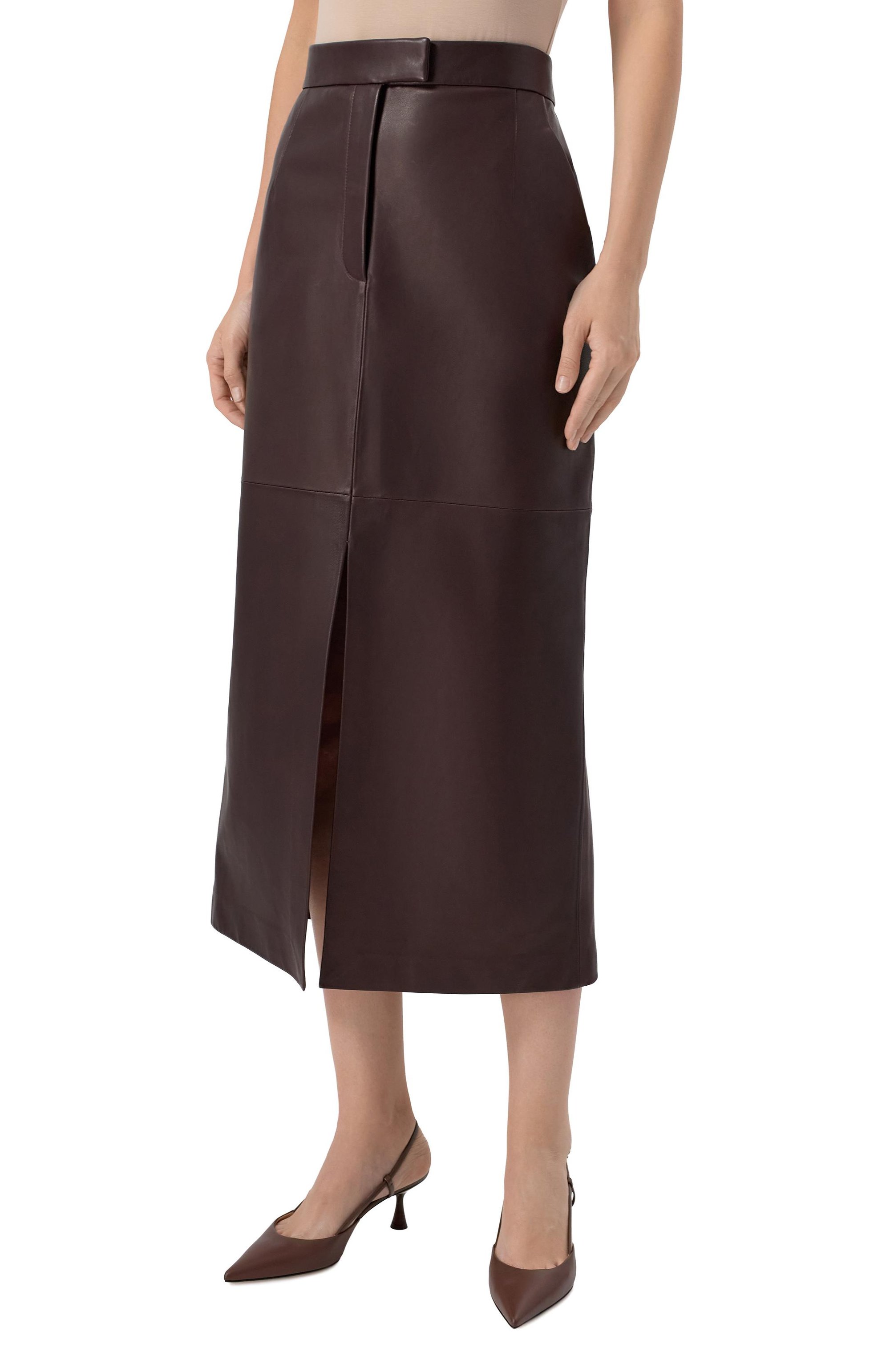 Кожаная юбка MVST, арт. 23177/46-52, фото 3