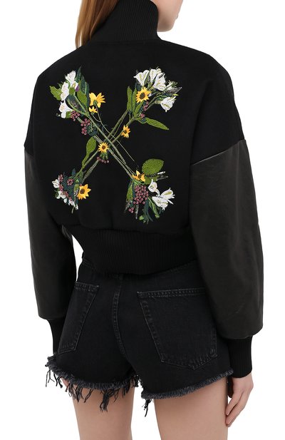 Шерстяной бомбер OFF-WHITE, арт. 0WEH014E20FAB0011055, фото 4