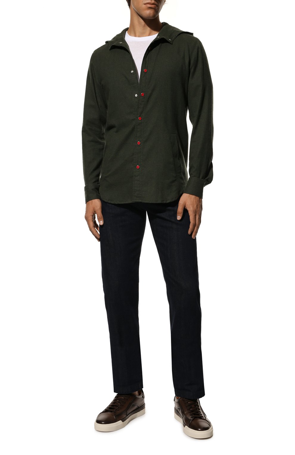 Кожаные кеды SANTONI, арт. MBGT21730PATBDBNT50, фото 2