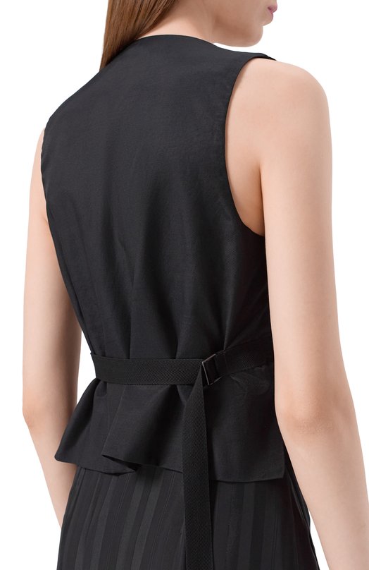 Жилет из вискозы Ann Demeulemeester B0013142/FA564 Чёрный  B0013142/FA564 Фото 5