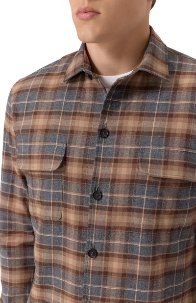 Хлопковая рубашка VAN LAACK разноцветного цвета по цене 28400 руб., арт. VL-REYDIN-03K/156644/3XL-6XL, фото 5 Хлопковая рубашка VAN LAACK, арт. VL-REYDIN-03K/156644/3XL-6XL, фото 5