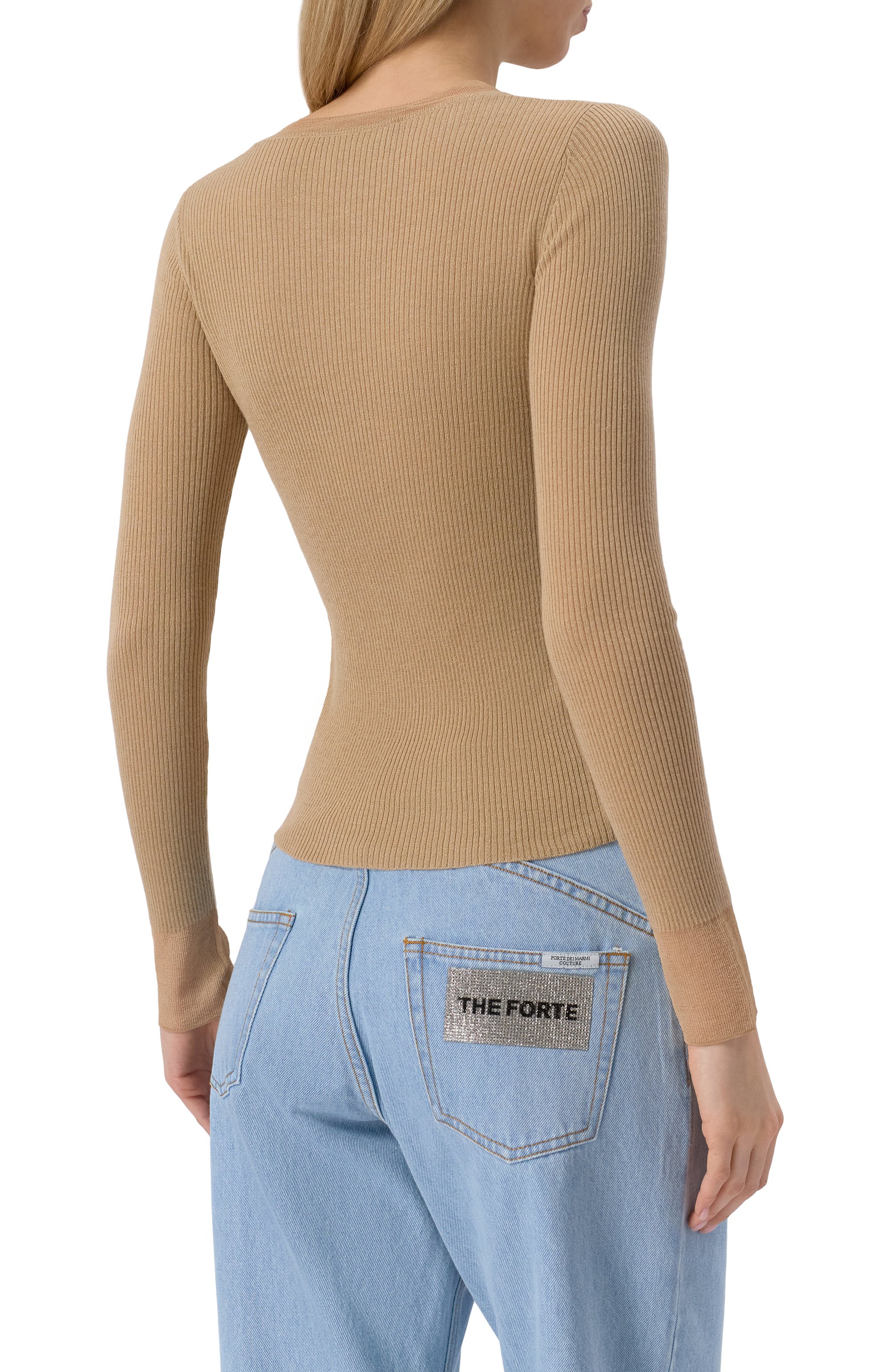 Пуловер из шелка и шерсти MAX MARA STUDIO, арт. GIGANTE, фото 4