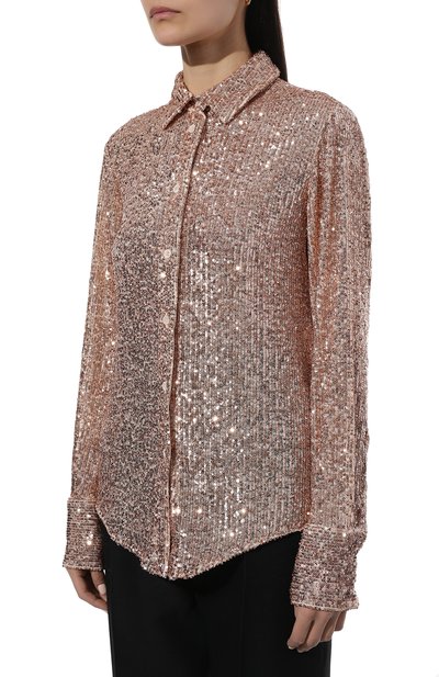 Рубашка с отделкой пайетками TOM FORD, арт. CA3204-FAE381, фото 3