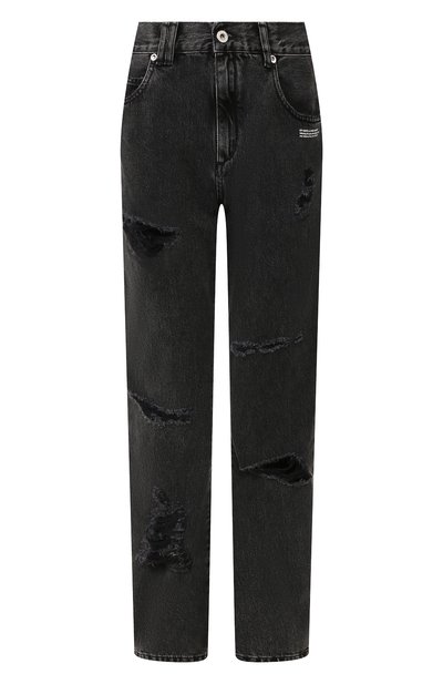 Женские джинсы с потертостями OFF-WHITE, арт. 0WYA012F197740647540