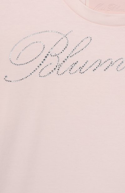 Хлопковая футболка BLUMARINE, арт. BFTS008.0.JF056/6A-12A, фото 3