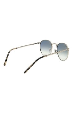 Женские солнцезащитные очки RAY-BAN голубого цвета, арт. 3637-003/3F | Фото 5 (Кросс-КТ: С/з-унисекс; Региональные ограничения белый список (Axapta Mercury): Не проставлено; Нос: Не проставлено; Тип очков: С/з; Материал: Металл; Очки форма: Круглые; Оптика Гендер: оптика-унисекс)