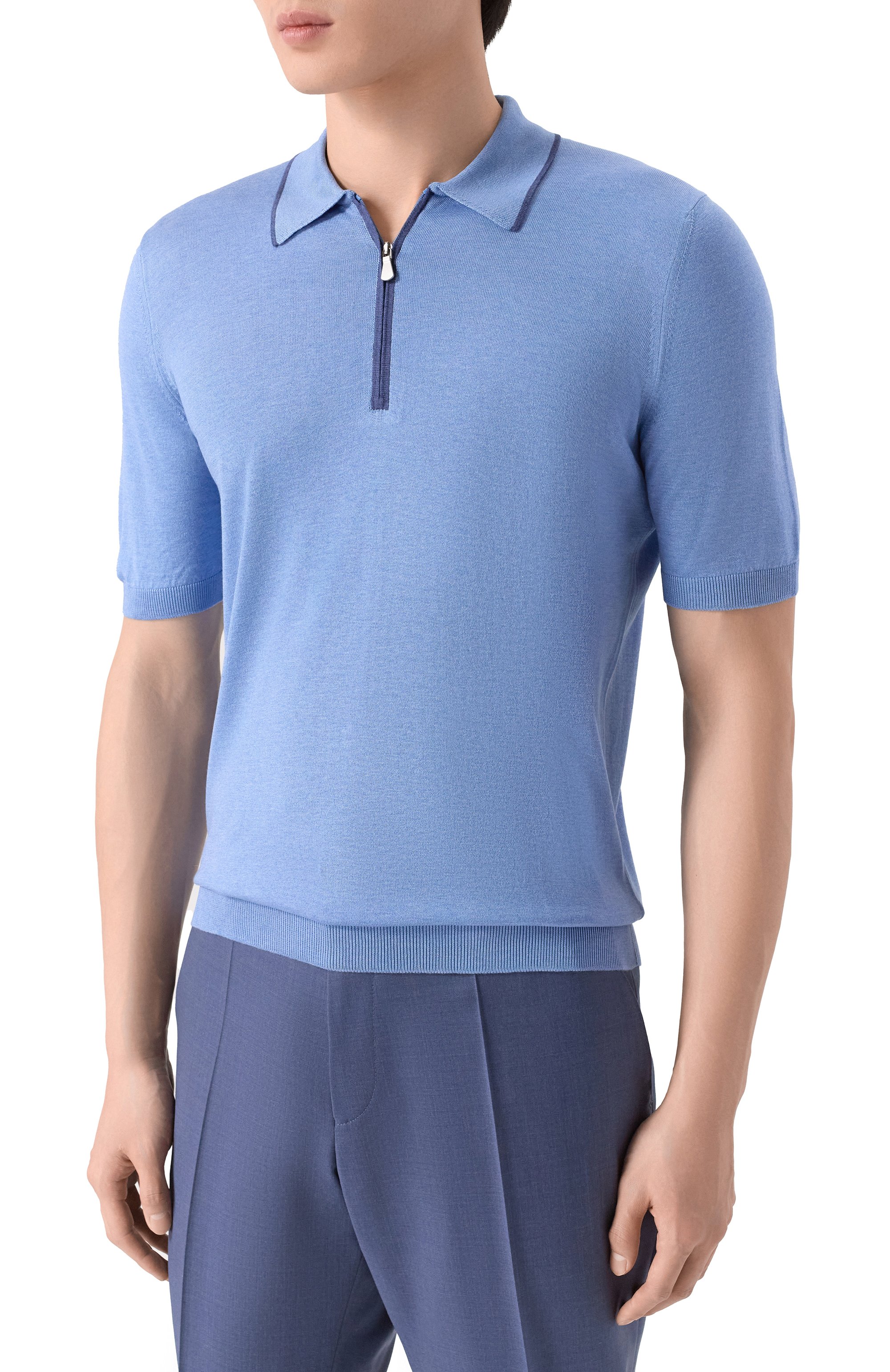 Шелковое поло GRAN SASSO, арт. 43166/23506, фото 3